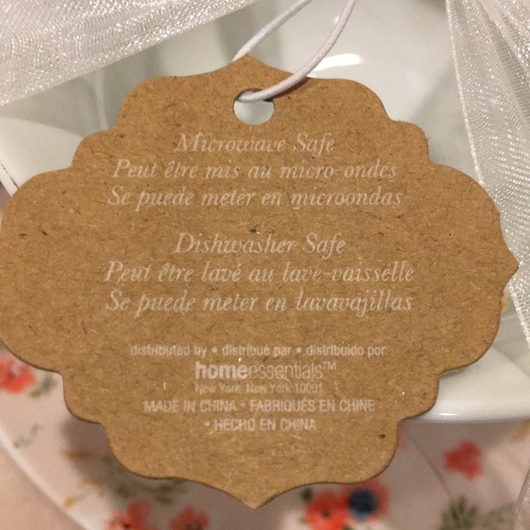 Pink Floral Ceramic Tea Cup Saucer Set Ashley Grace Collection Kent Pottery NWT - Picture 11 of 16